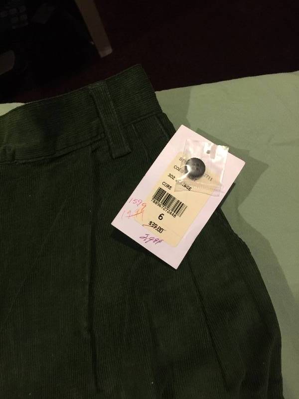 Eagles Eye Corduroy Shorts (Size 6) New w Tags