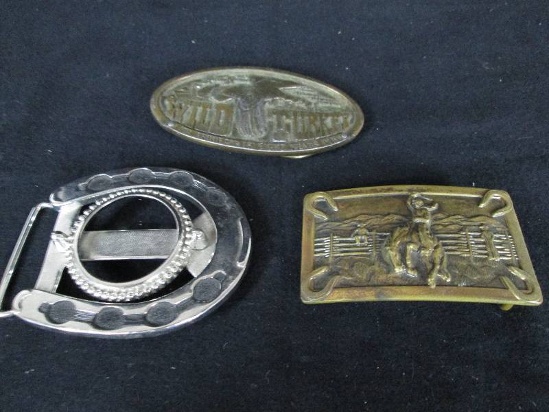 lot 34 image: Belt Buckles