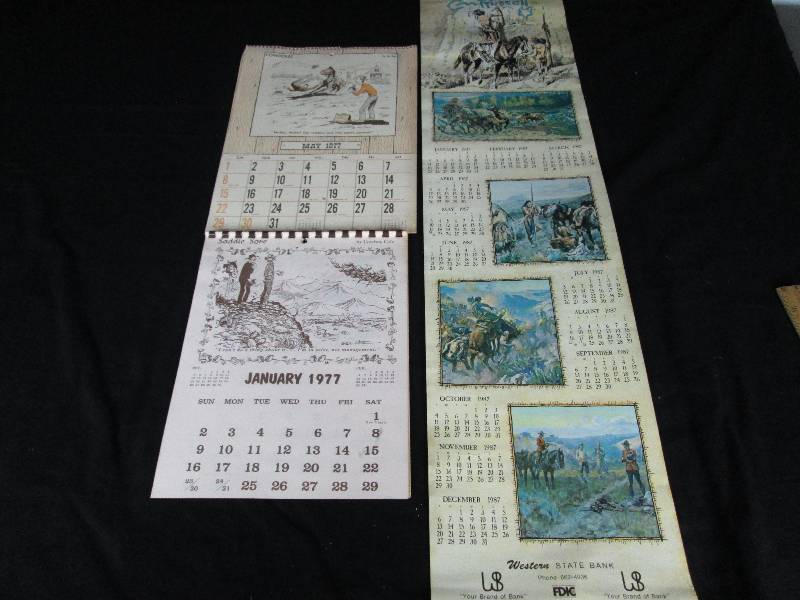lot 39 image: Cow Pokes, Saddle Sore & CM Russell Calendars