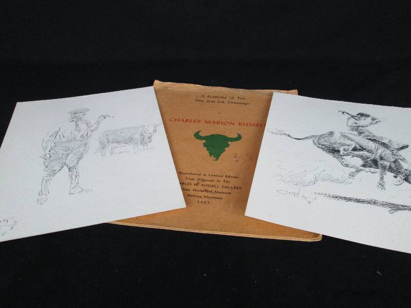 lot 46 image: C M Russell Limited Edition Drawings