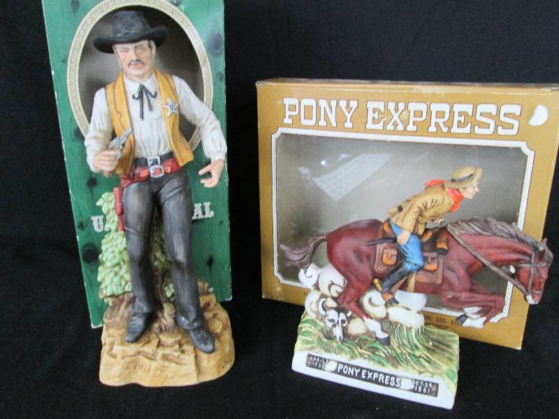 lot 92 image: Pony Express McCormick Decanters