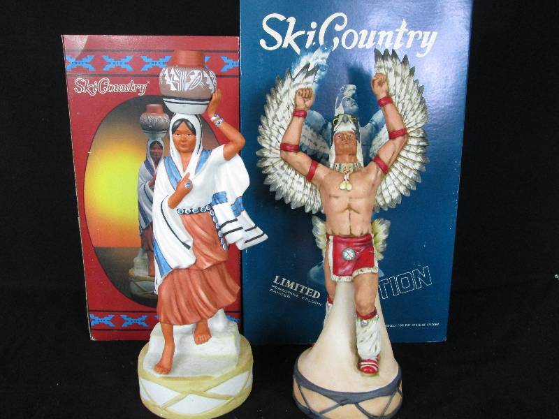 lot 116 image: Ski Country Indian Decanters