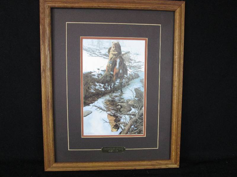 lot 130 image: Spirit of the Grizzly Framed Art By Bev Doolittle.
