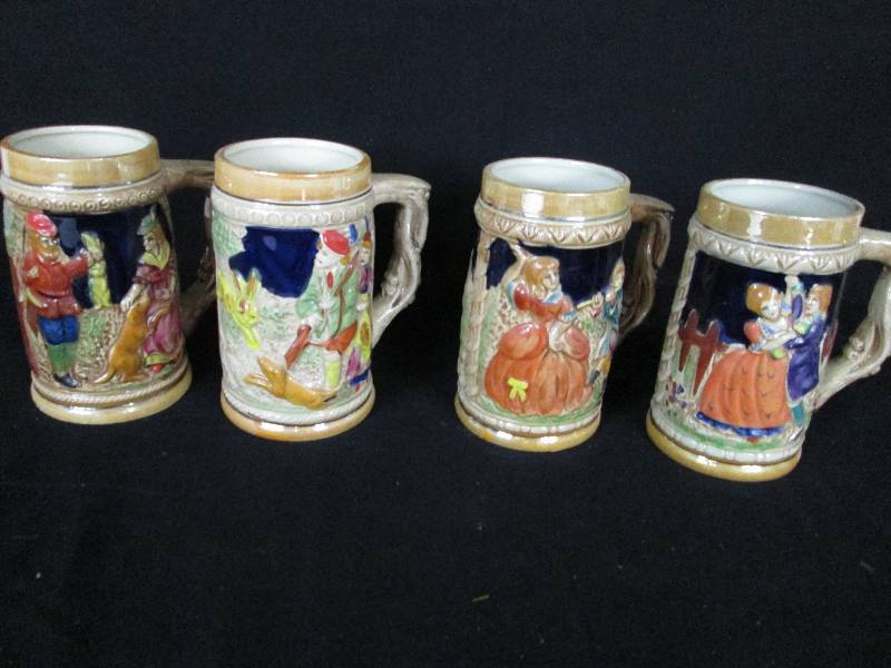 lot 152 image: German Style Beer Steins