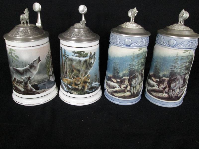lot 155 image: Longton Town Beer Steins