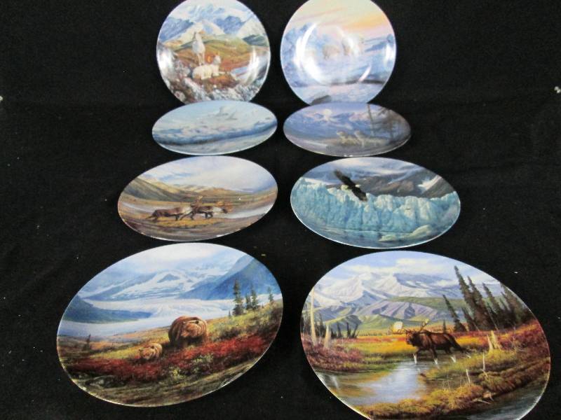 lot 158 image: Collector Plates Alaska the Last Frontier