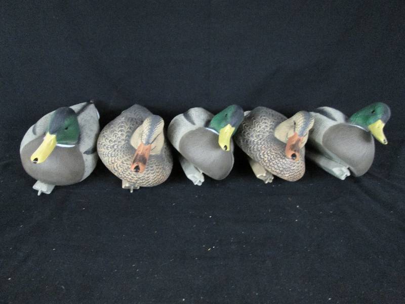 lot 168 image: New Green Head Duck Decoys