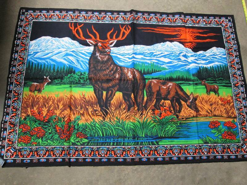 lot 174 image: Vintage Stag Tapestry