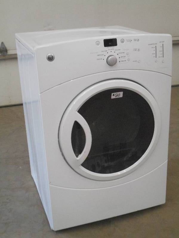 lot 20 image: GE Front-Load 230Volt Electric Drye...