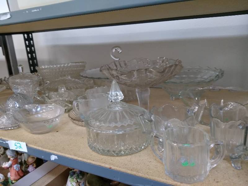 lot 52 image: Large Clear Glass Lot