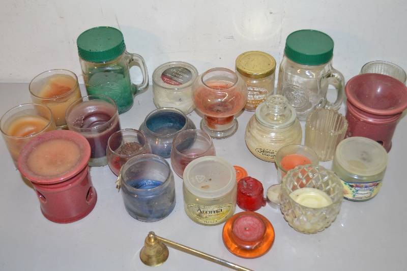 Candles and holders