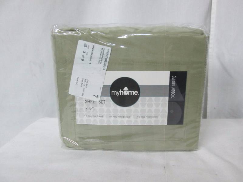 lot 32 image: Alcove Dobby Stripe Sheet Set - King