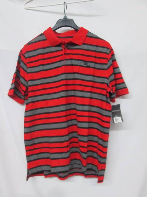 lot 55 image: Rocawear Mens Striped Pique Polo Shirt