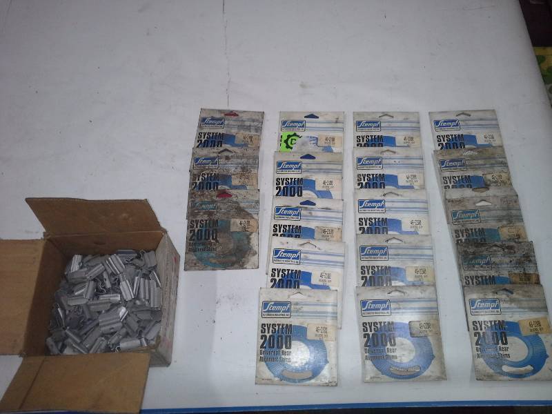 Oil Filters, Universal Alignment Shims, Tire Weights