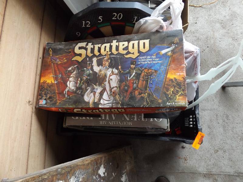 lot 65 image: Air beds (1 in box), games...