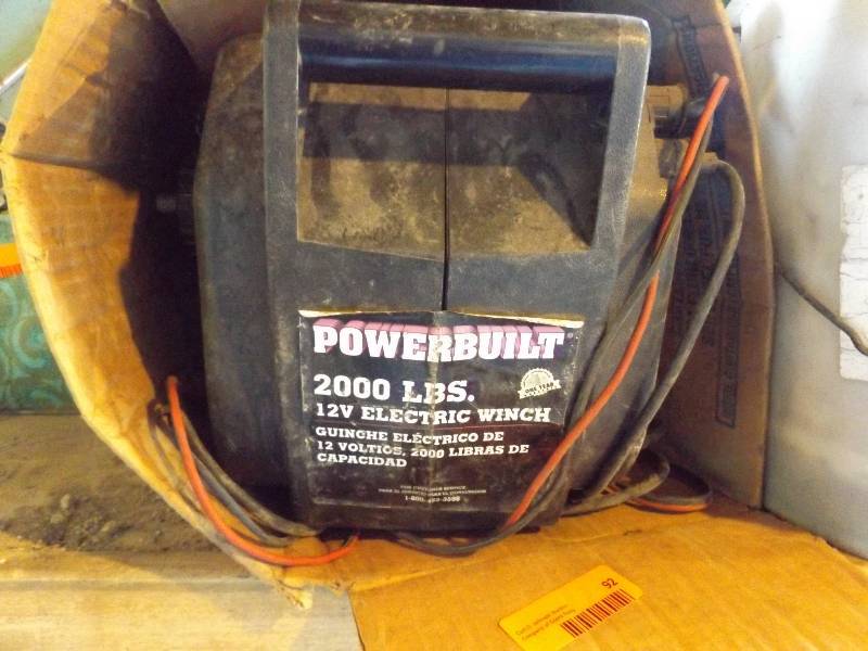 lot 92 image: Powerbuilt electric winch, 2000 lbs...