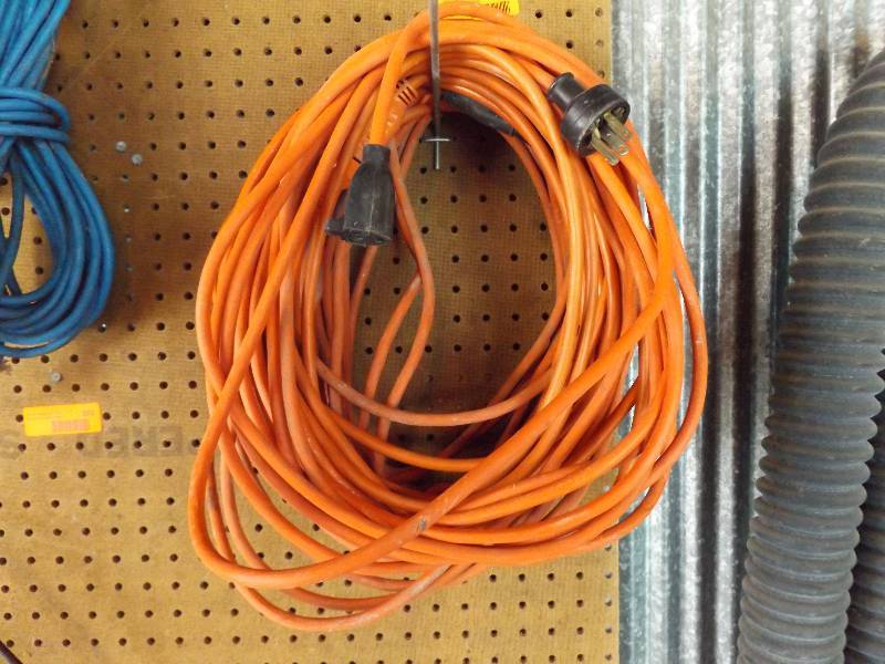 lot 160 image: Orange electrical cords...