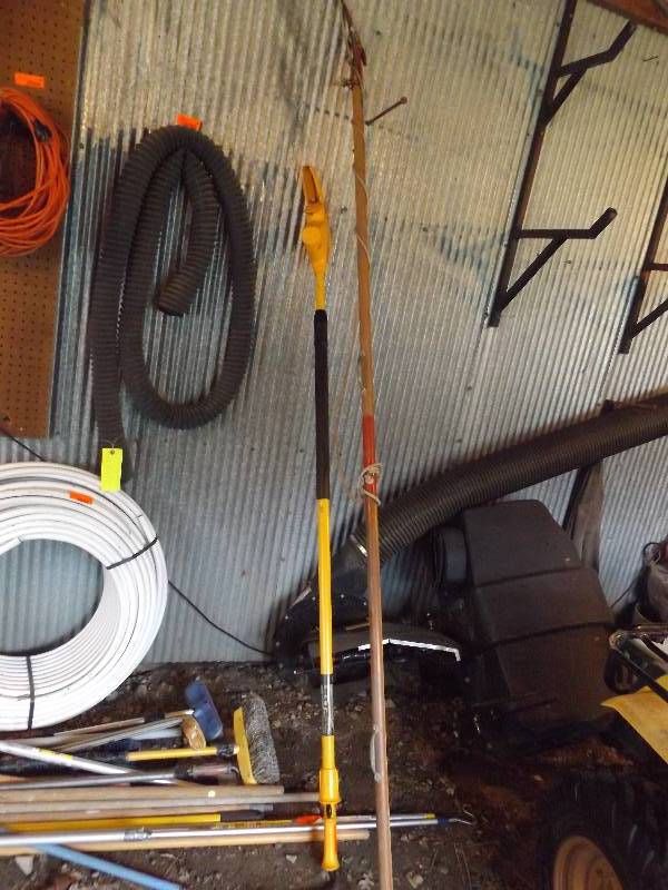 lot 149 image: 2 tree branch trimmers, one manual,...