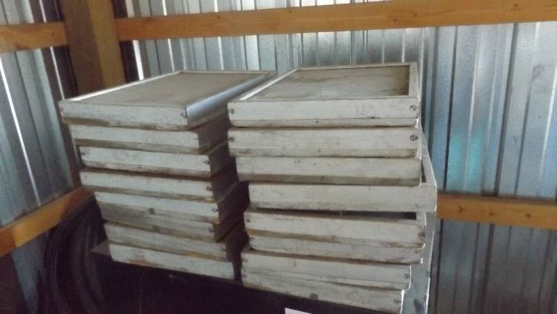 lot 343 image: Wood and glass display cases...