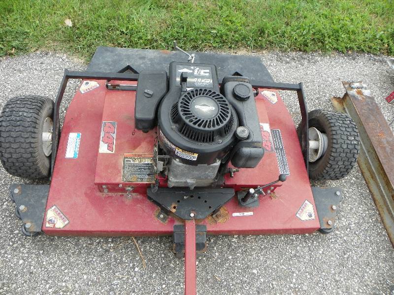 lot 12 image: Pull behind, stand alone mower,work...