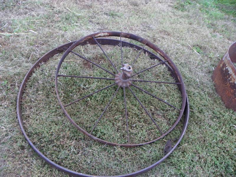 lot 26 image: Bicycle wheels...