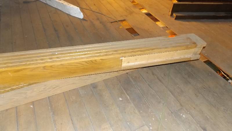 lot 297 image: 2 columns 10 feet tall oak, with 12...