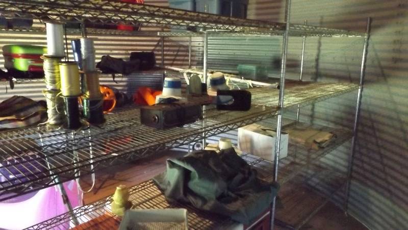 lot 362 image: Stainless steel freezer shelfs..