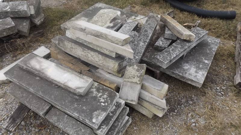 lot 382 image: Cut granite...
