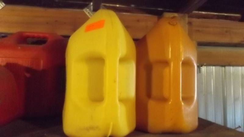 lot 109 image: Diesel gas can...