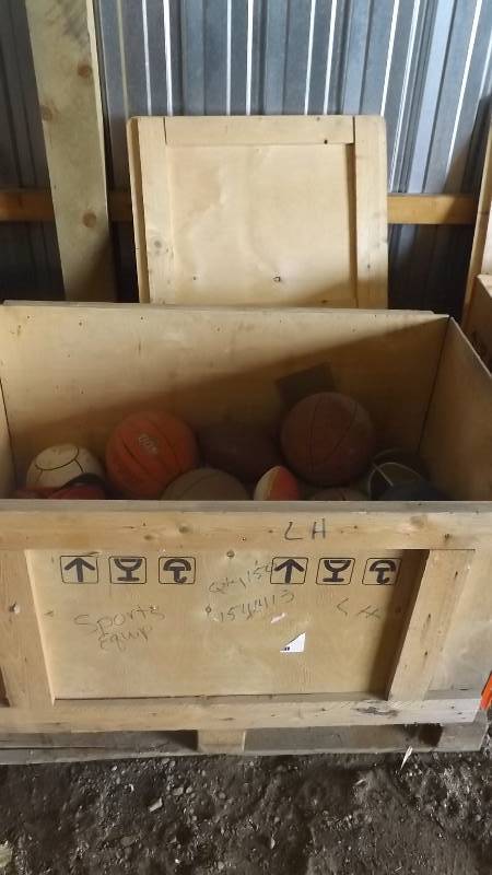 lot 393 image: Crate of balls...
