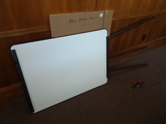 lot 11 image: Whit Board, Easel, Paper Pad
