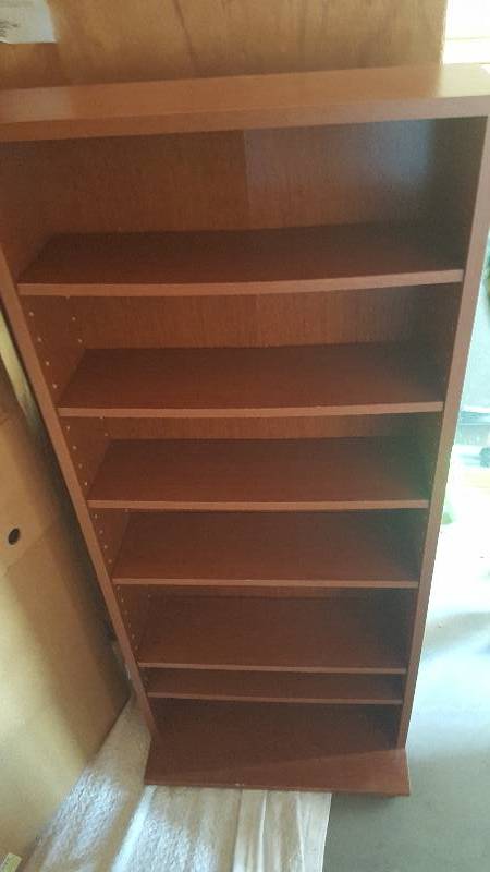 lot 5 image: Brown DVD Stand