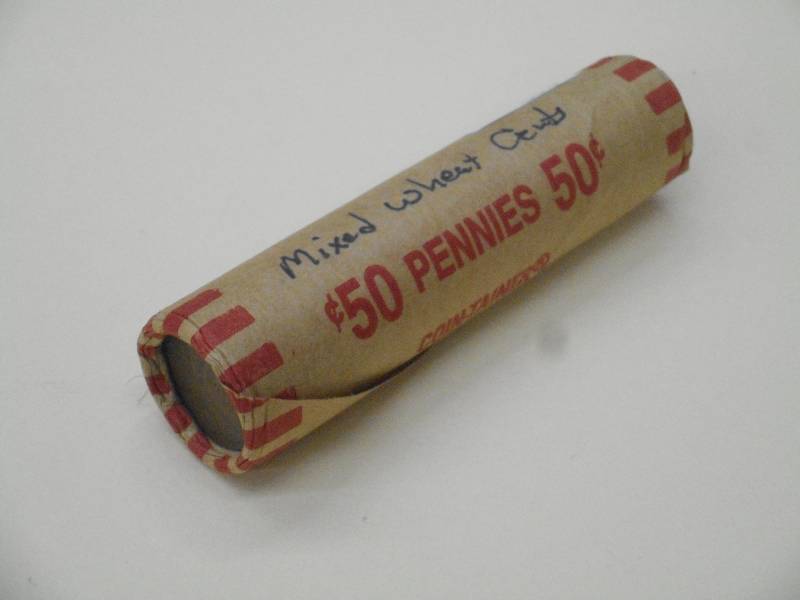 1 Full roll (50) Mixed Lincoln Whea...
