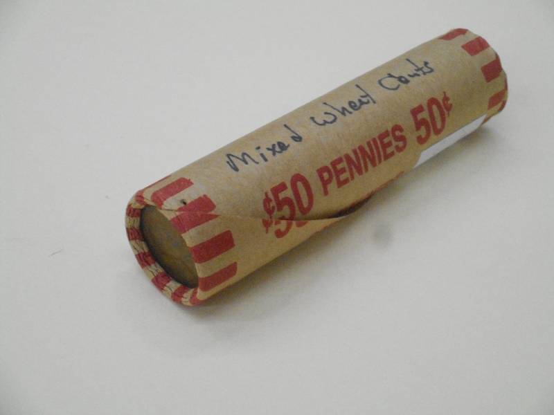 1 Full roll (50) Mixed Lincoln Whea...