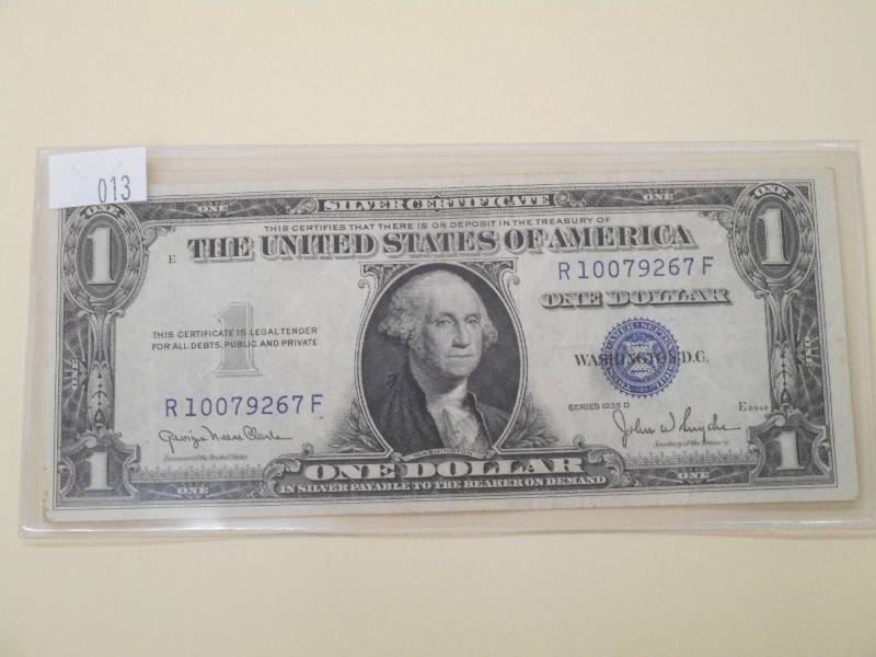 1935 D - One Dollar, $1.00 Silver C...