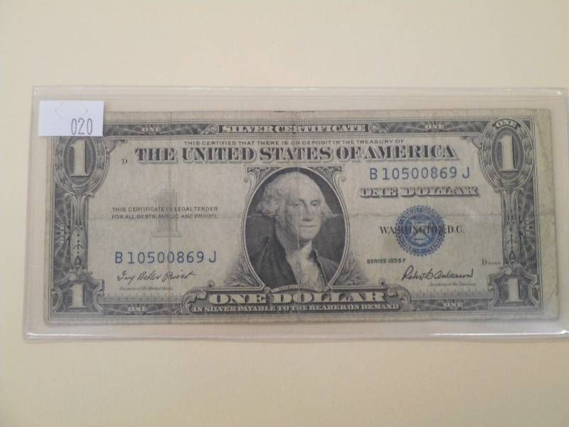 1935 F - One Dollar, $1.00 Silver C...