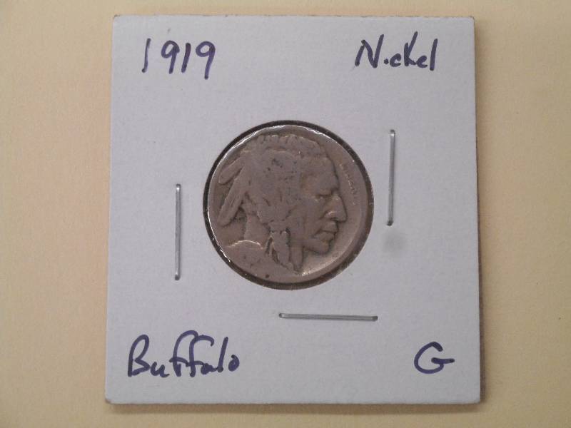 1919 P - Buffalo Head Nickel - Good...