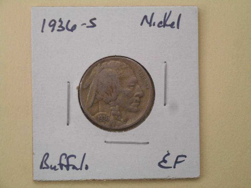 1936 S - Buffalo Head Nickel - Extr...
