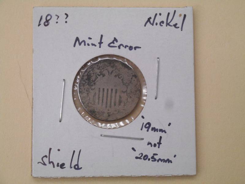 18 - Shield Nickel - Mint Error ...
