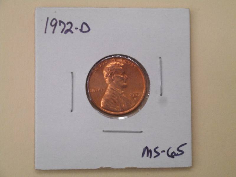 1972 D - Lincoln Memorial Cent - MS...