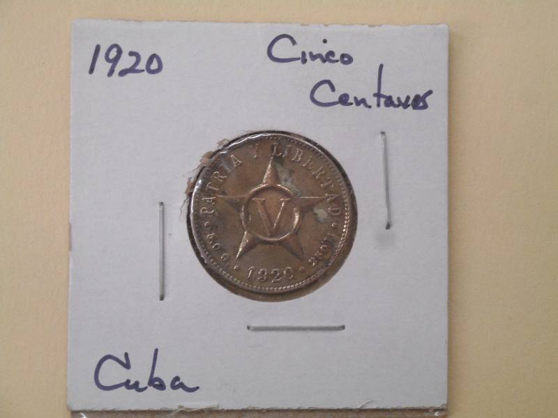 1920 - Cuba - Cinco Centavos...