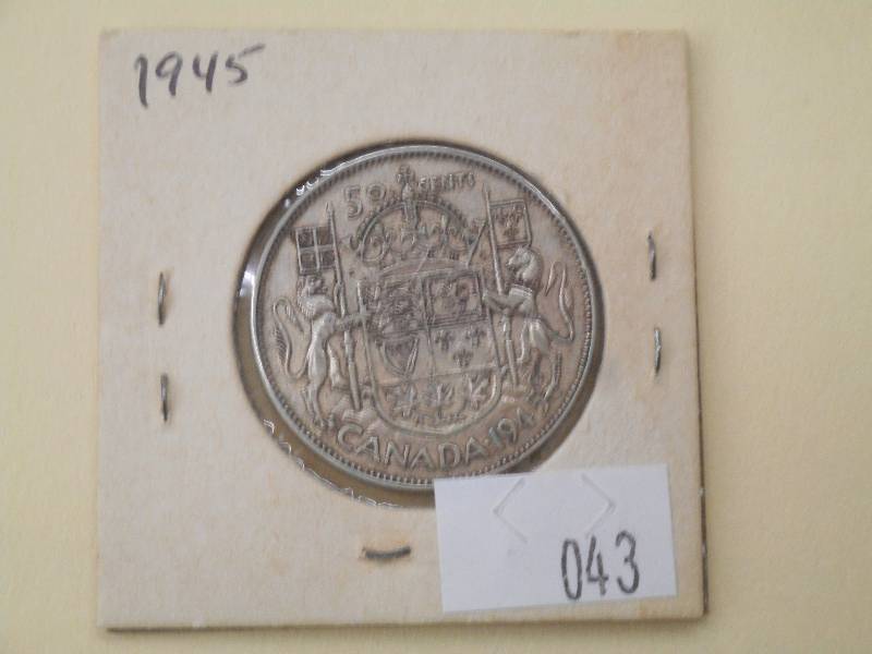 1945 - Canada - Silver Half Dollar ...