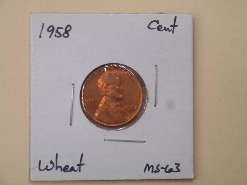 1958 P - Lincoln Wheat Cent - MS-63...