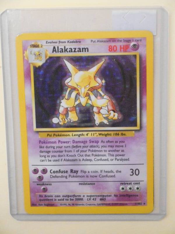 1999 Wizards, Pokemon Card, Alakaza...