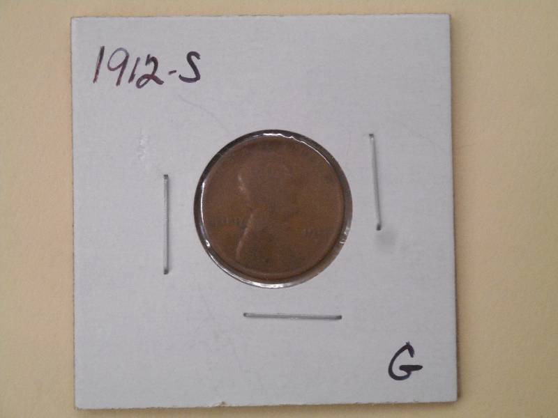 1912 S - Lincoln Wheat Cent - G Gra...