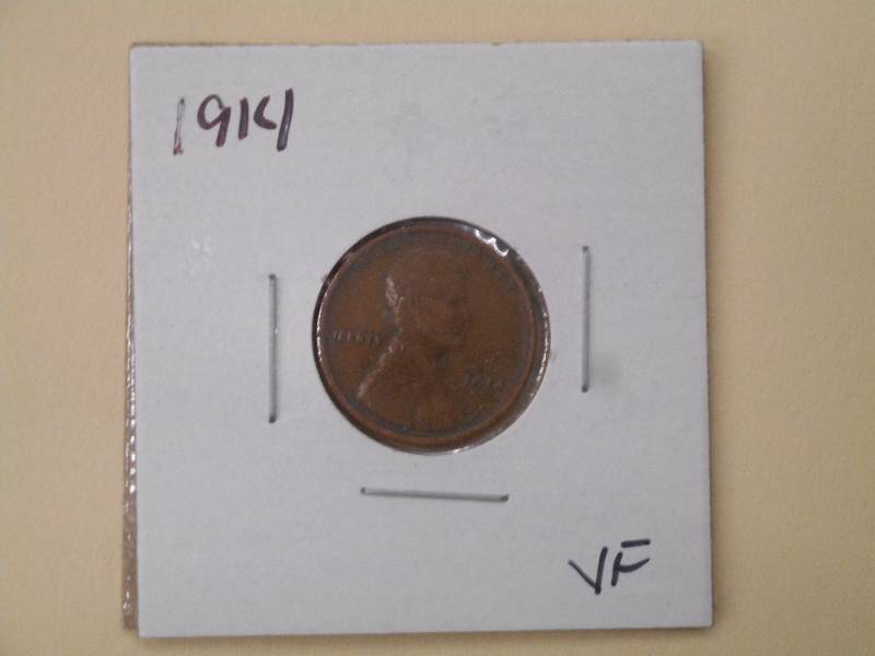 1914 P - Lincoln Wheat Cent - VF Gr...