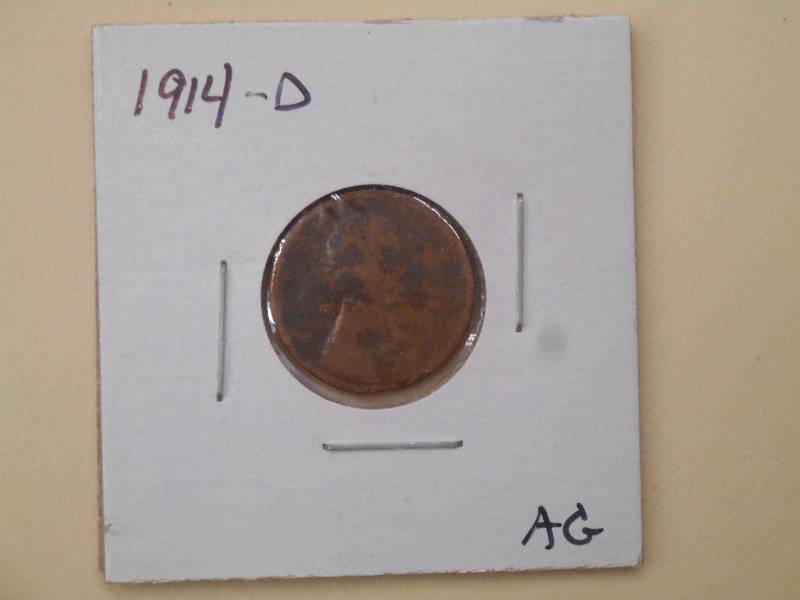 1914 D - Lincoln Wheat Cent - AG Gr...