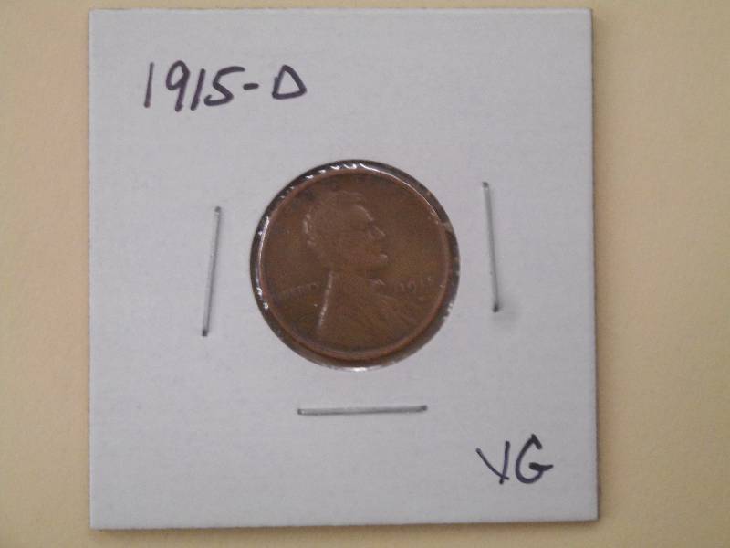 1915 D - Lincoln Wheat Cent - VG Gr...