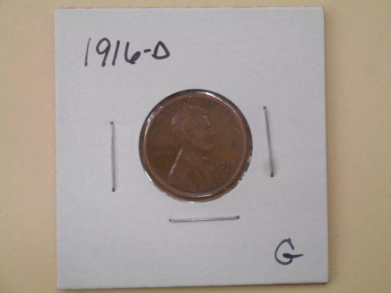 1916 D - Lincoln Wheat Cent - G Gra...