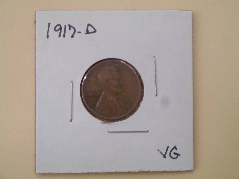 1917 D - Lincoln Wheat Cent - VG Gr...